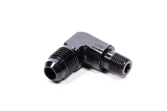 FRAGOLA 90 Deg Adapter Fitting #6  x 1/8 MPT Black FRAGOLA