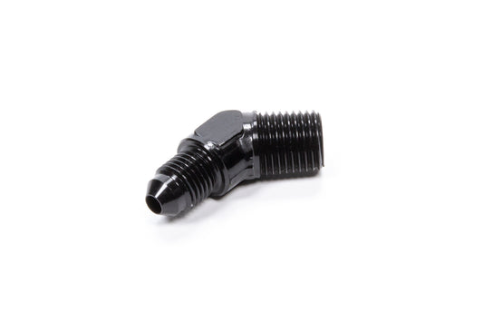 FRAGOLA 45 Deg Adapter Fitting #4 x 1/4 MPT Black FRAGOLA