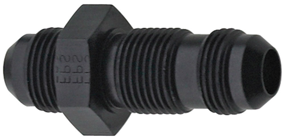 FRAGOLA Str Bulkhead Fitting #4 Black FRAGOLA