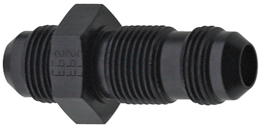 FRAGOLA Str Bulkhead Fitting #12 Black FRAGOLA