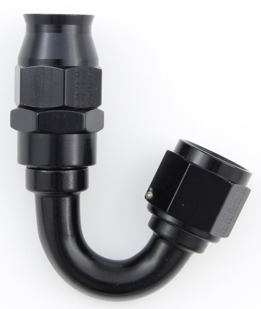 FRAGOLA Hose Fitting #6 150 Deg PTFE Black FRAGOLA