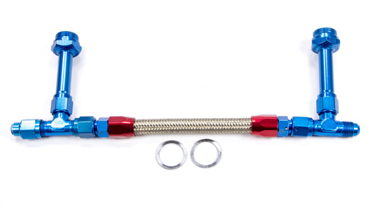 FRAGOLA #6 Fuel Line Kit 7/8-20 Dual Inlet 4150 FRAGOLA