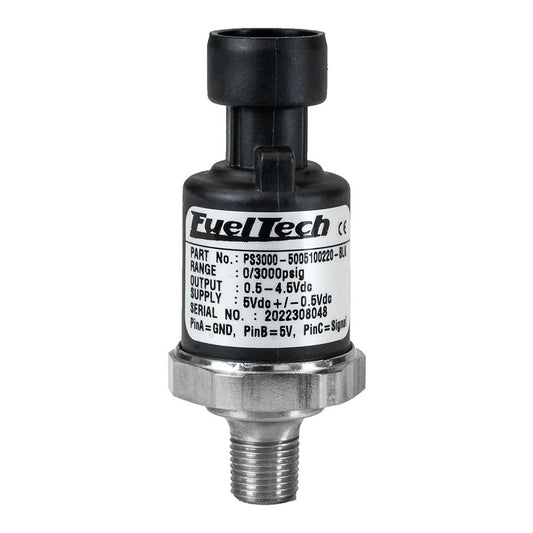 FUELTECH USA 0-1500 PSI Pressure Sensor (Black Series) FUELTECH USA