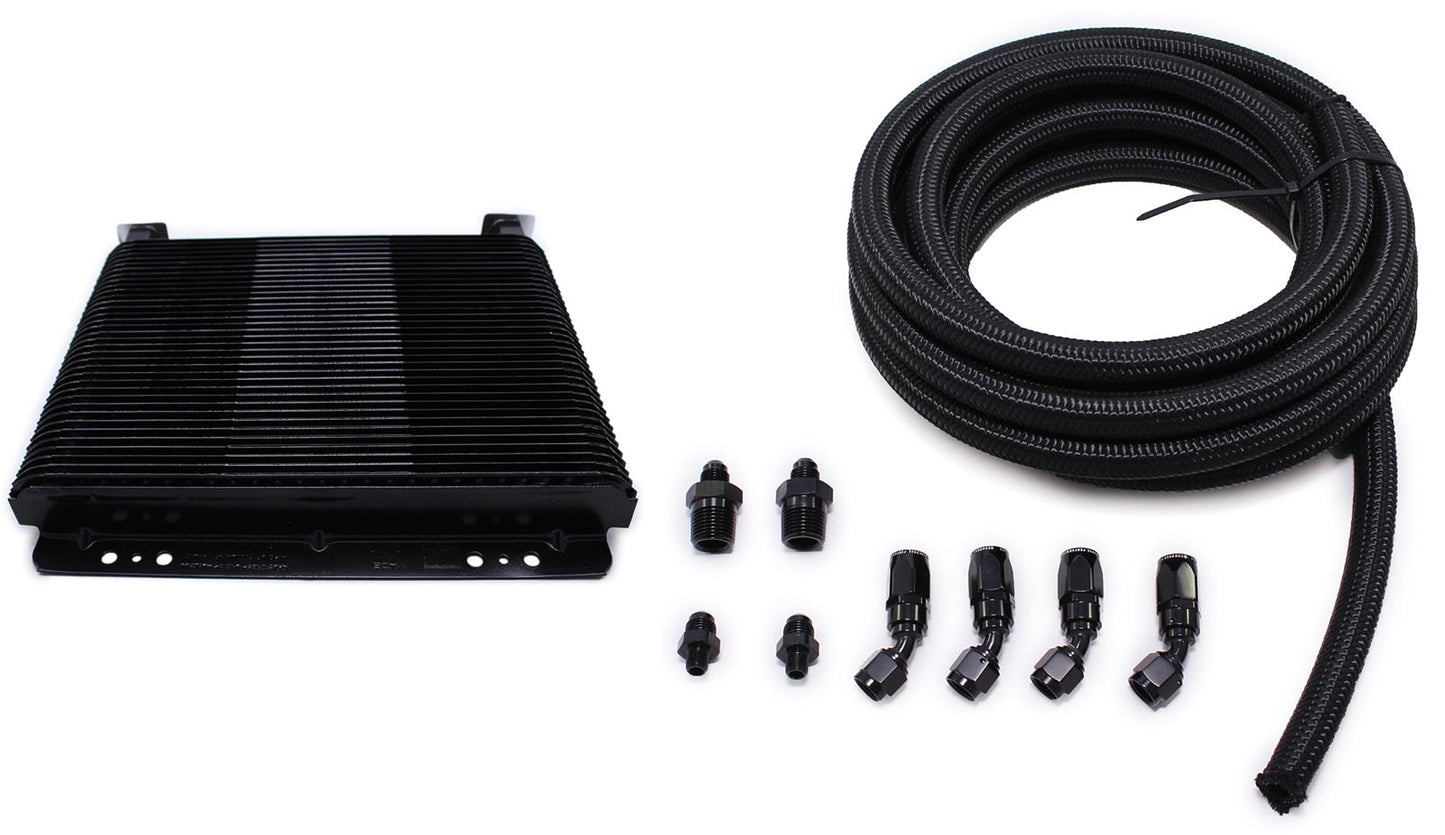 FTI PERFORMANCE Transmission Cooler Kit Plate Type - Black FTI PERFORMANCE