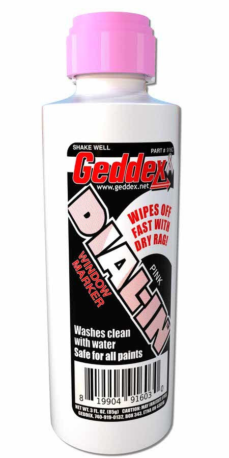 GEDDEX Dial-In Window Marker Pink 3oz Bottle GEDDEX