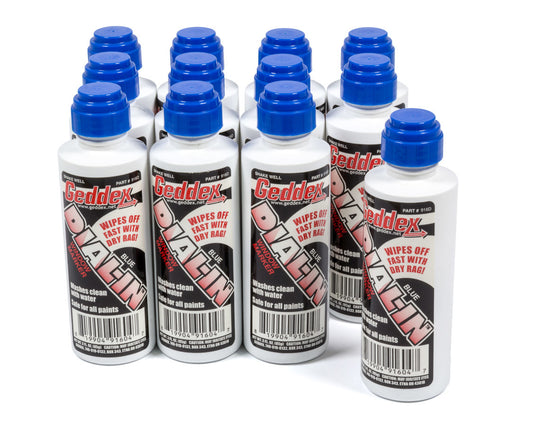 GEDDEX Dial-In Window Marker Blue Case 12x3oz Bottle GEDDEX