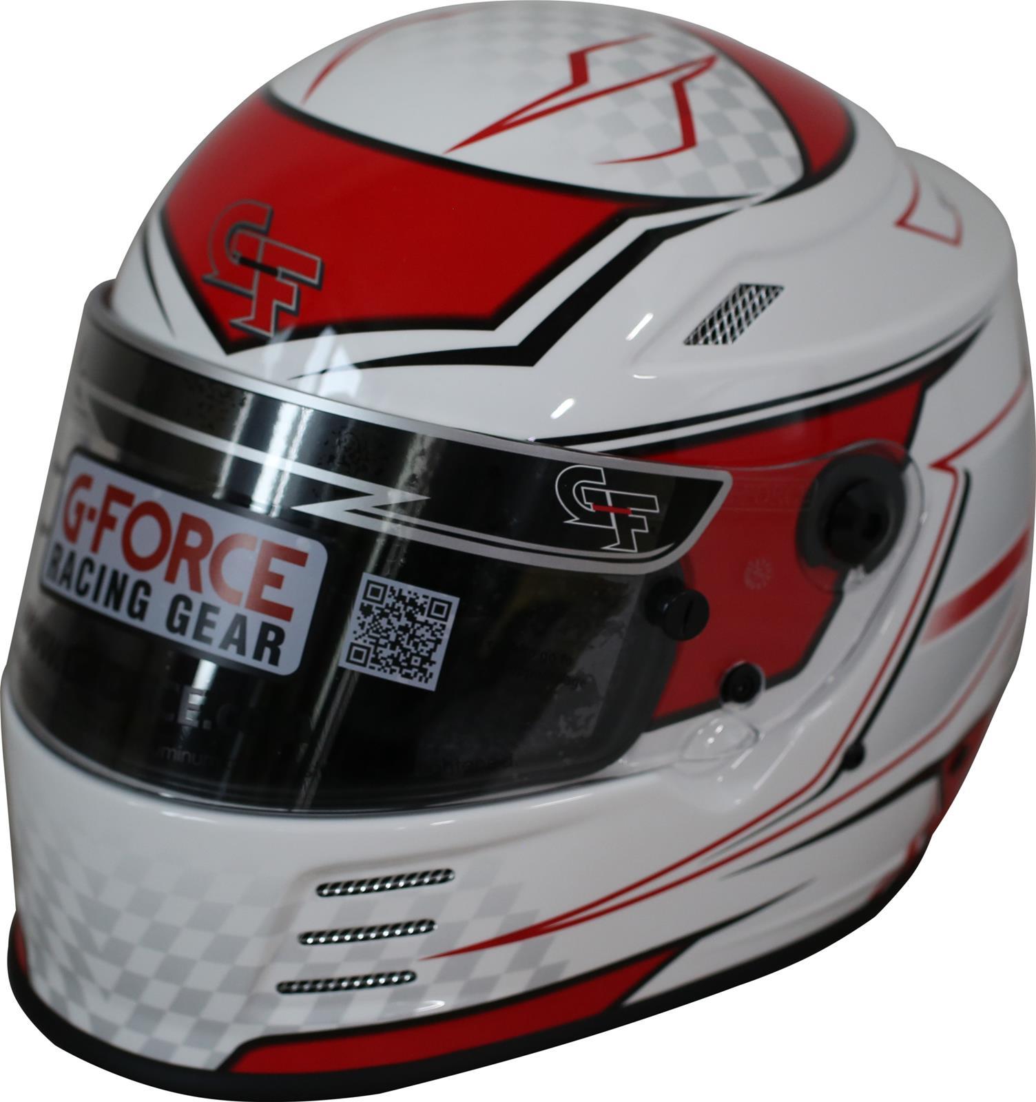 G-FORCE HELMET REVO GRAPHICS LRG RED SA2020 G-FORCE