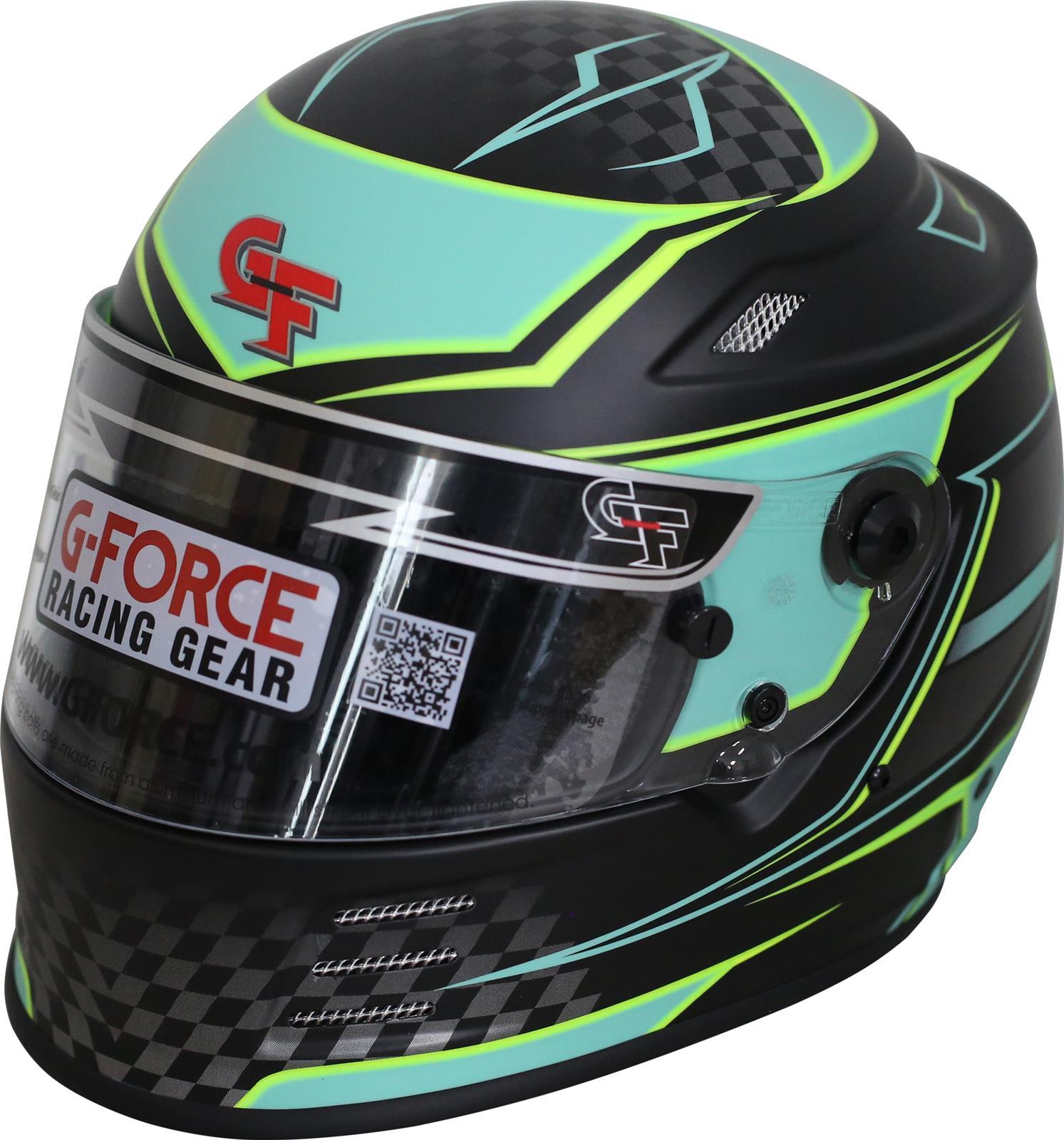 G-FORCE HELMET REVO GRAPHICS XSM TEAL SA2020 G-FORCE