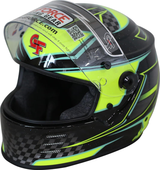 G-FORCE HELMET REVO GRAPHICS XSM YELLOW SA2020 G-FORCE