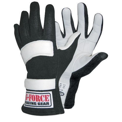 G-FORCE GF5 Racing Gloves X- Small Black G-FORCE