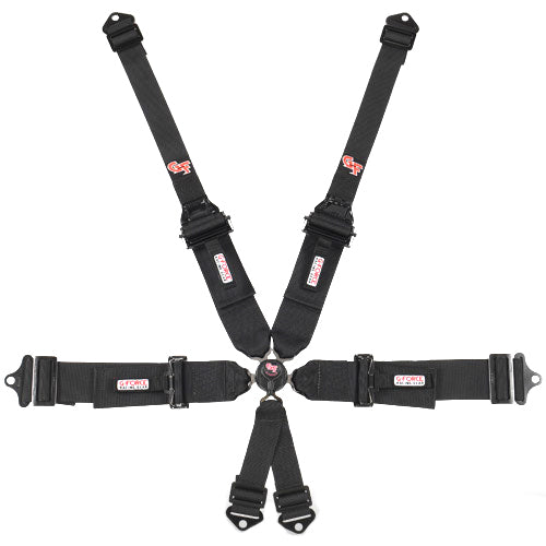 G-FORCE 6pt Harness Camlock Black SFI16.5 HNR G-FORCE