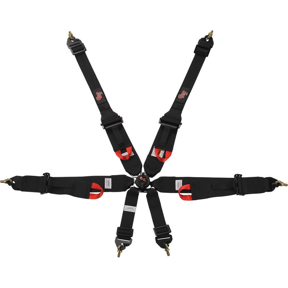 G-FORCE 6pt Harness Camlock HNR Indiv P/U Black  FIA G-FORCE