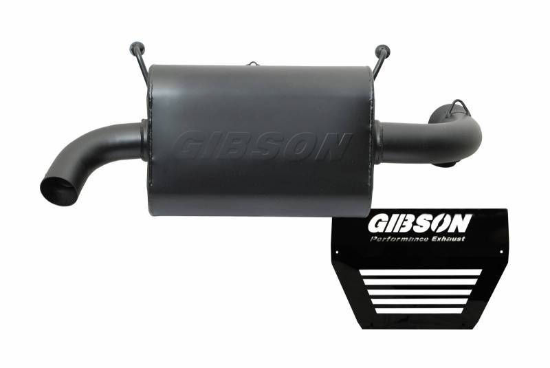 GIBSON EXHAUST Polaris UTV Single Exhau st  Black Ceramic GIBSON EXHAUST