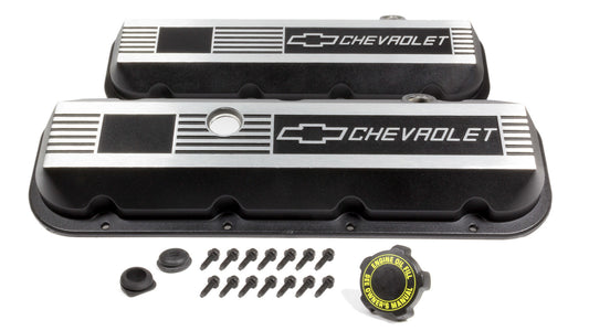 CHEVROLET PERFORMANCE Aluminum Valve Covers - BBC- Short CHEVROLET PERFORMANCE