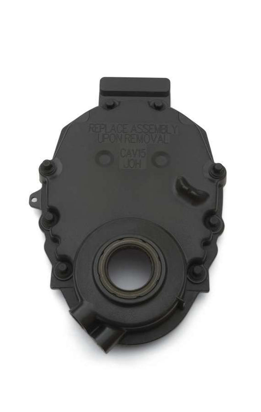 CHEVROLET PERFORMANCE SBC Front Timing Cover - Black Plastic CHEVROLET PERFORMANCE