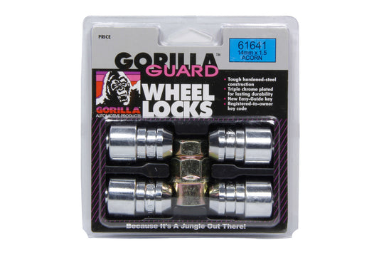 GORILLA 4 Gorilla Guard Locks Acorn 14mm x 1.50 GORILLA