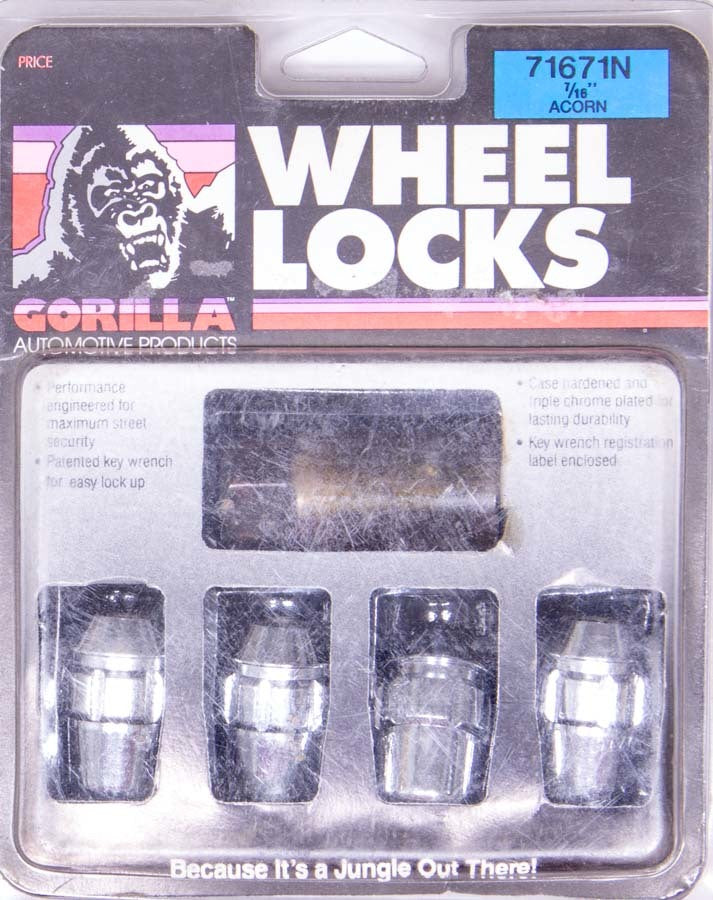 GORILLA Wheel Lock 7/16 Acorn (4) GORILLA