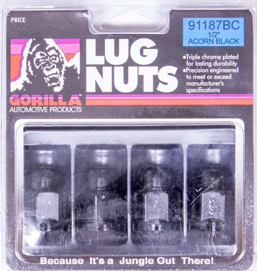 GORILLA 4 Lug Nuts 1/2in Acorn Bulge Seat GORILLA