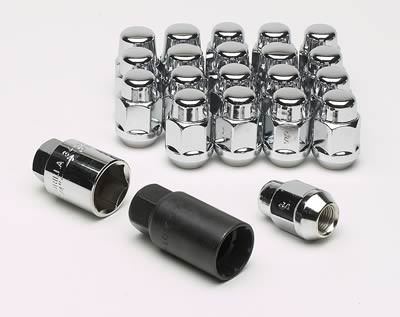 GORILLA Lug Nut and Lock System 1/2in Acorn Bulge Chrome GORILLA