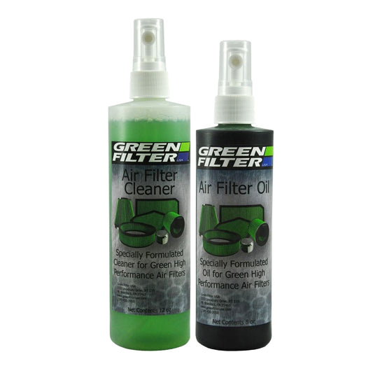 GREEN FILTER Air Filter Cleaner & Oil Kit 12oz Cleaner/8oz Oil GREEN FILTER