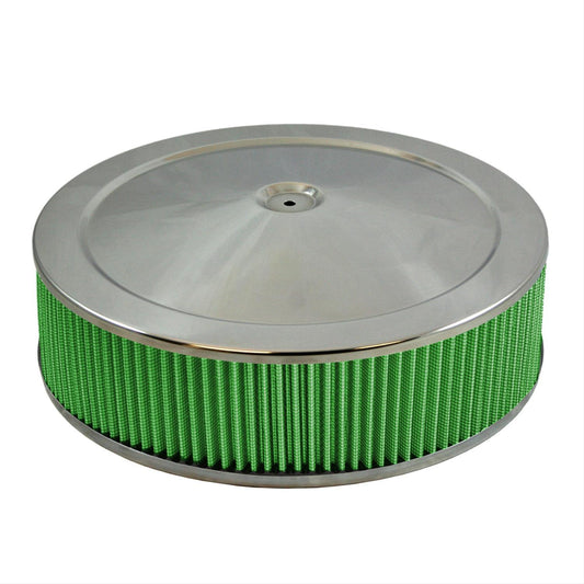 GREEN FILTER Air Cleaner Assembly 14 x 4 Drop Base GREEN FILTER