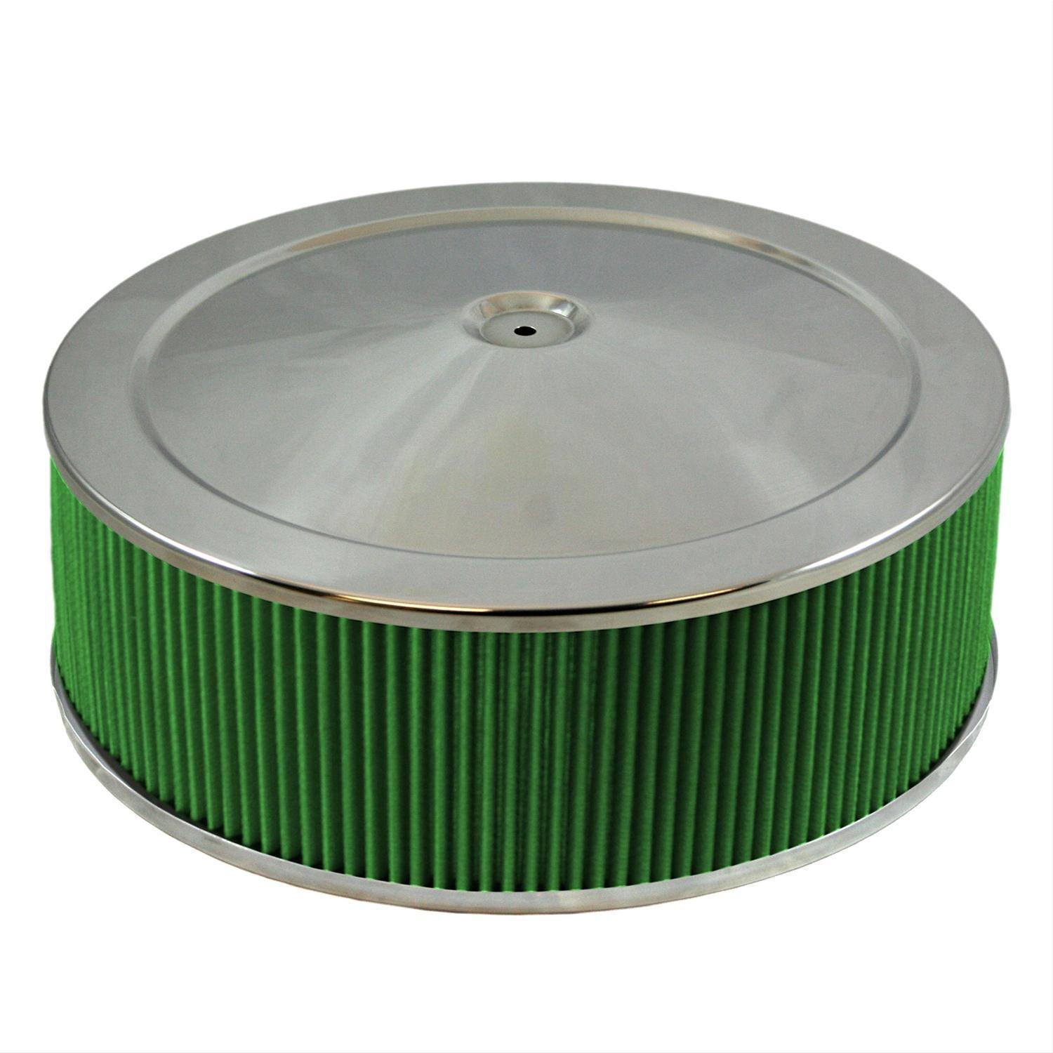 GREEN FILTER Air Cleaner Assembly 14 x 5 Drop Base GREEN FILTER