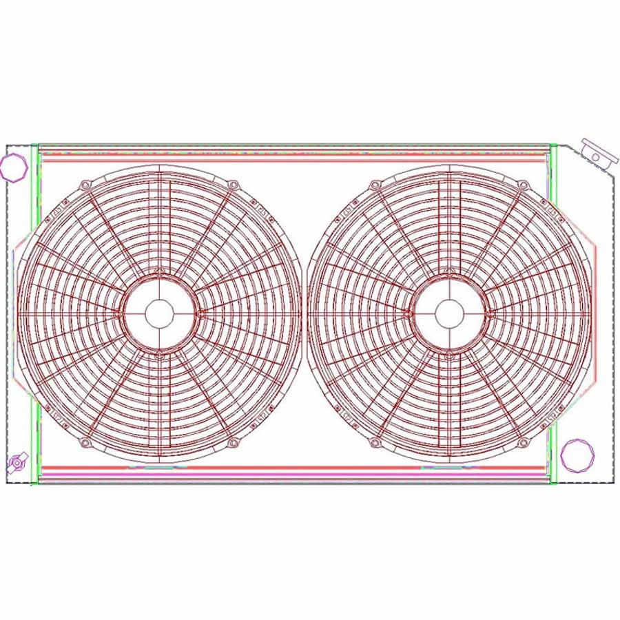 GRIFFIN Radiator Combo Unit GM A & G Body GRIFFIN