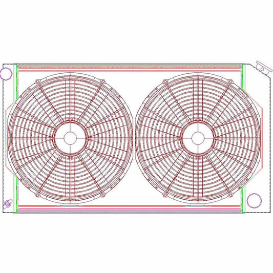 GRIFFIN Radiator Combo Unit GM A & G Body GRIFFIN