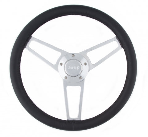 GRANT Billet Series Leather St eering Wheel Jeep Logo GRANT