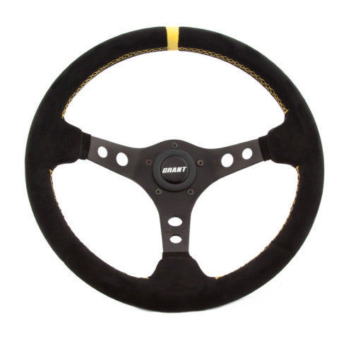 GRANT Suede Racing Steering Wheel w/Center Marker GRANT