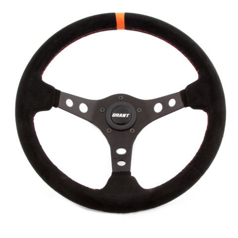 GRANT Suede Racing Steering Wheel w/Center Marker GRANT