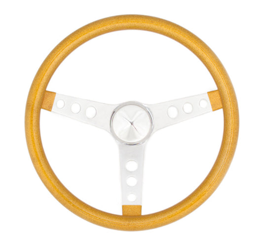 GRANT Steering Wheel Mtl Flake Gold/Spoke Chrm 13.5 GRANT