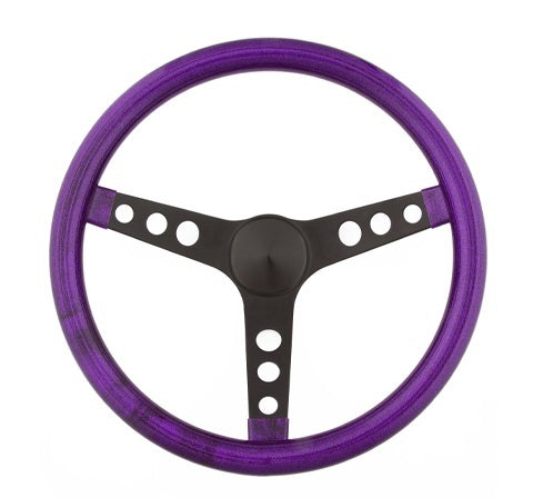 GRANT Steering Wheel Mtl Flake Purple/Spoke Blk 13.5 GRANT