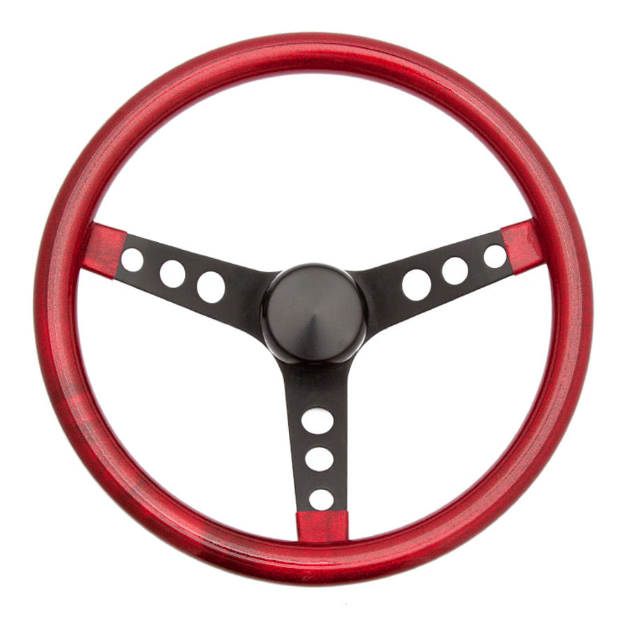 GRANT Steering Wheel Mtl Flake Red/Spoke Blk 13.5 GRANT