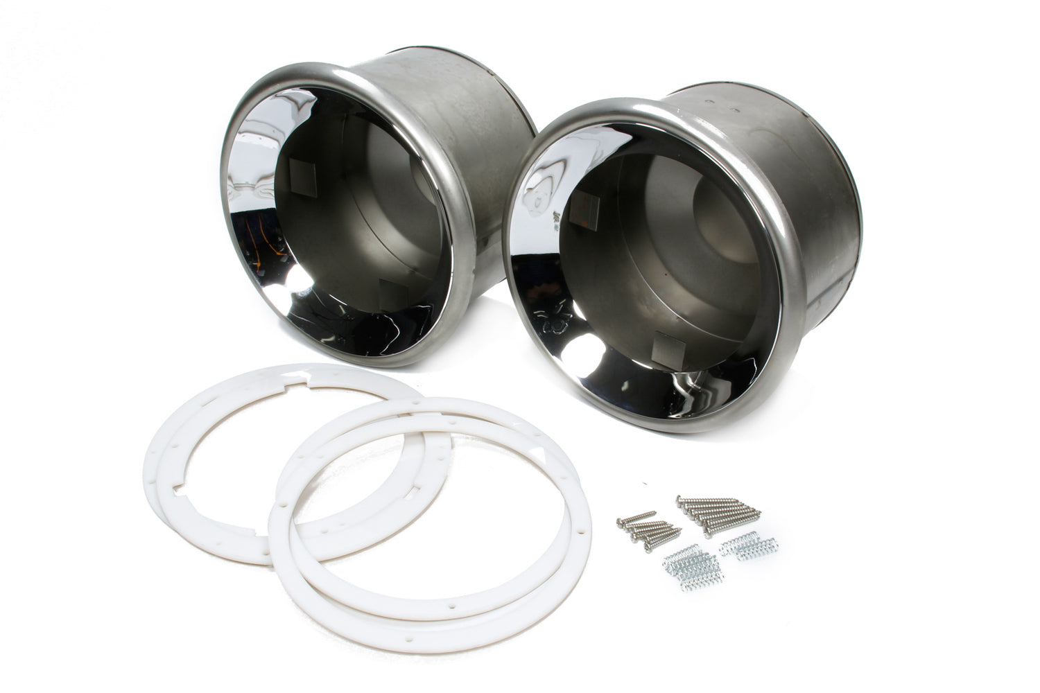 HAGAN STREET ROD NECESSITIES Frenched Headlamp Set Chrome Plated' HAGAN STREET ROD NECESSITIES