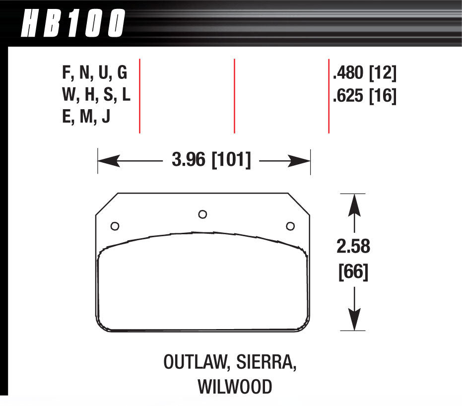 HAWK BRAKE Brake Pad Dynalite DTC- 60 HAWK BRAKE