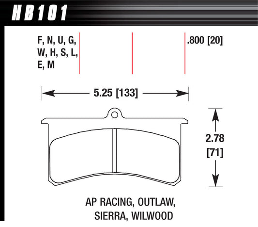 HAWK BRAKE Superlite/XL DTC-60 HAWK BRAKE