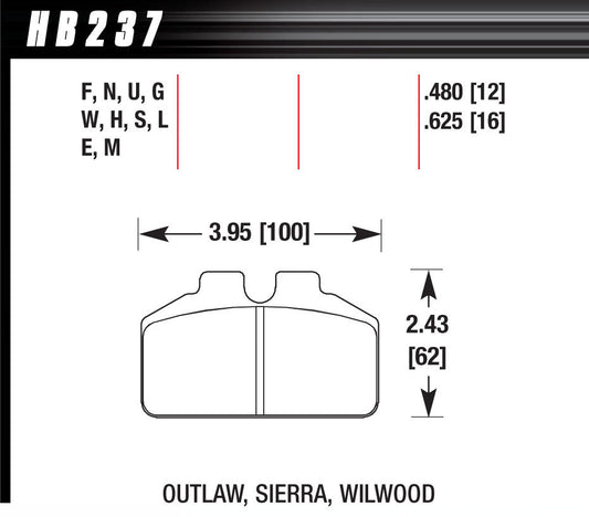 HAWK BRAKE DL Bridgebolt Black HAWK BRAKE