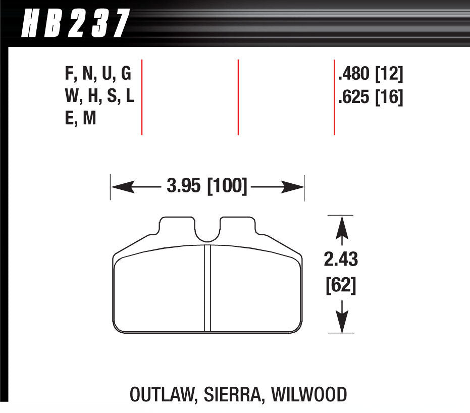 HAWK BRAKE DL Bridgebolt DTC-30 HAWK BRAKE