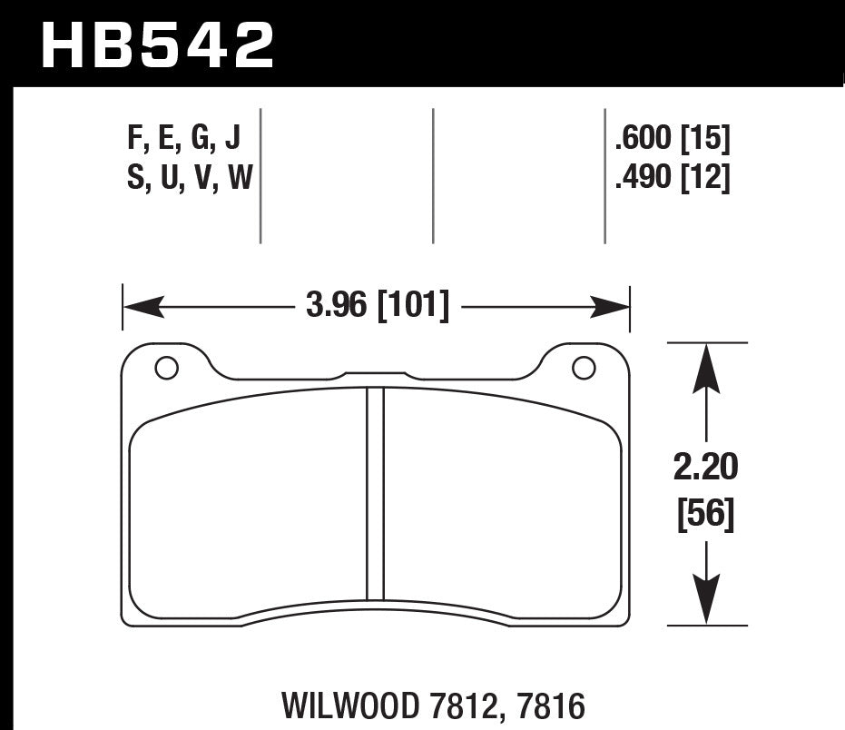 HAWK BRAKE Brake Pad DT-50 7812 / 7816 HAWK BRAKE