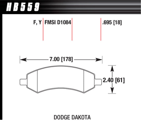 HAWK BRAKE Performance Street Brake Pads (4) HAWK BRAKE