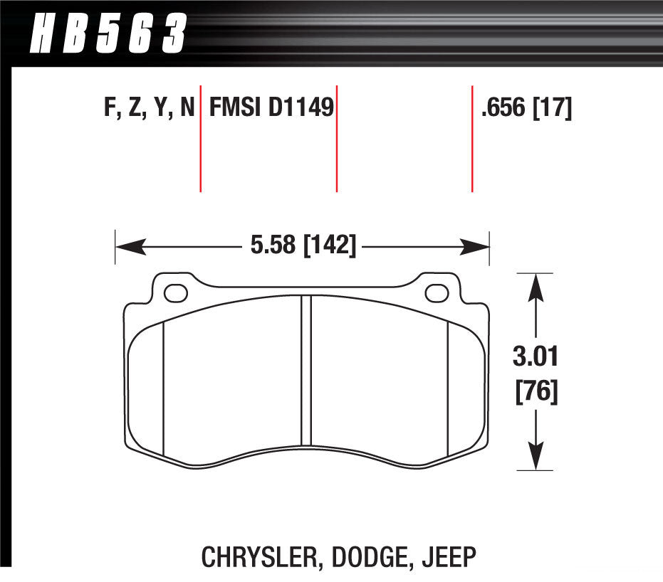 HAWK BRAKE Performance Street Brake Pads (4) HAWK BRAKE