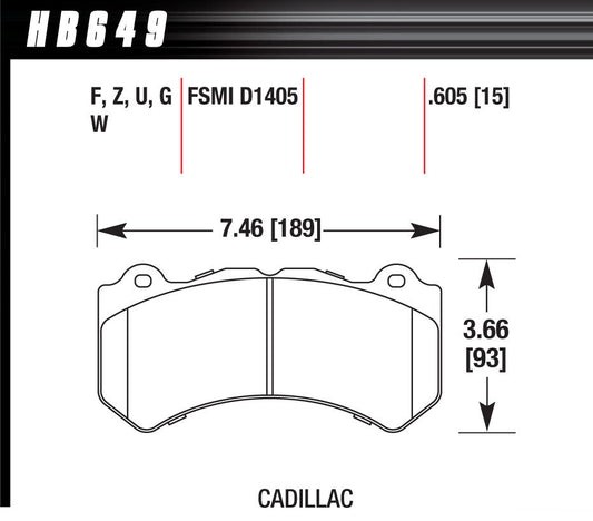 HAWK BRAKE Brake Pads GM / Dodge Front Ceramic HAWK BRAKE