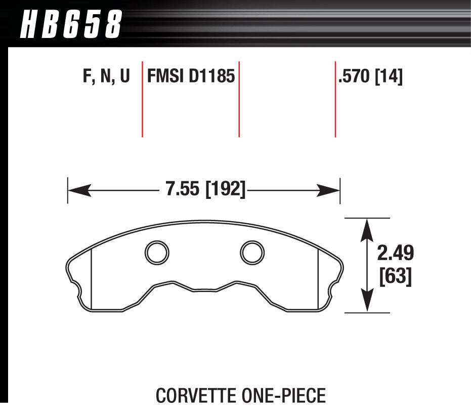 HAWK BRAKE Performance Street Brake Pads (4) HAWK BRAKE