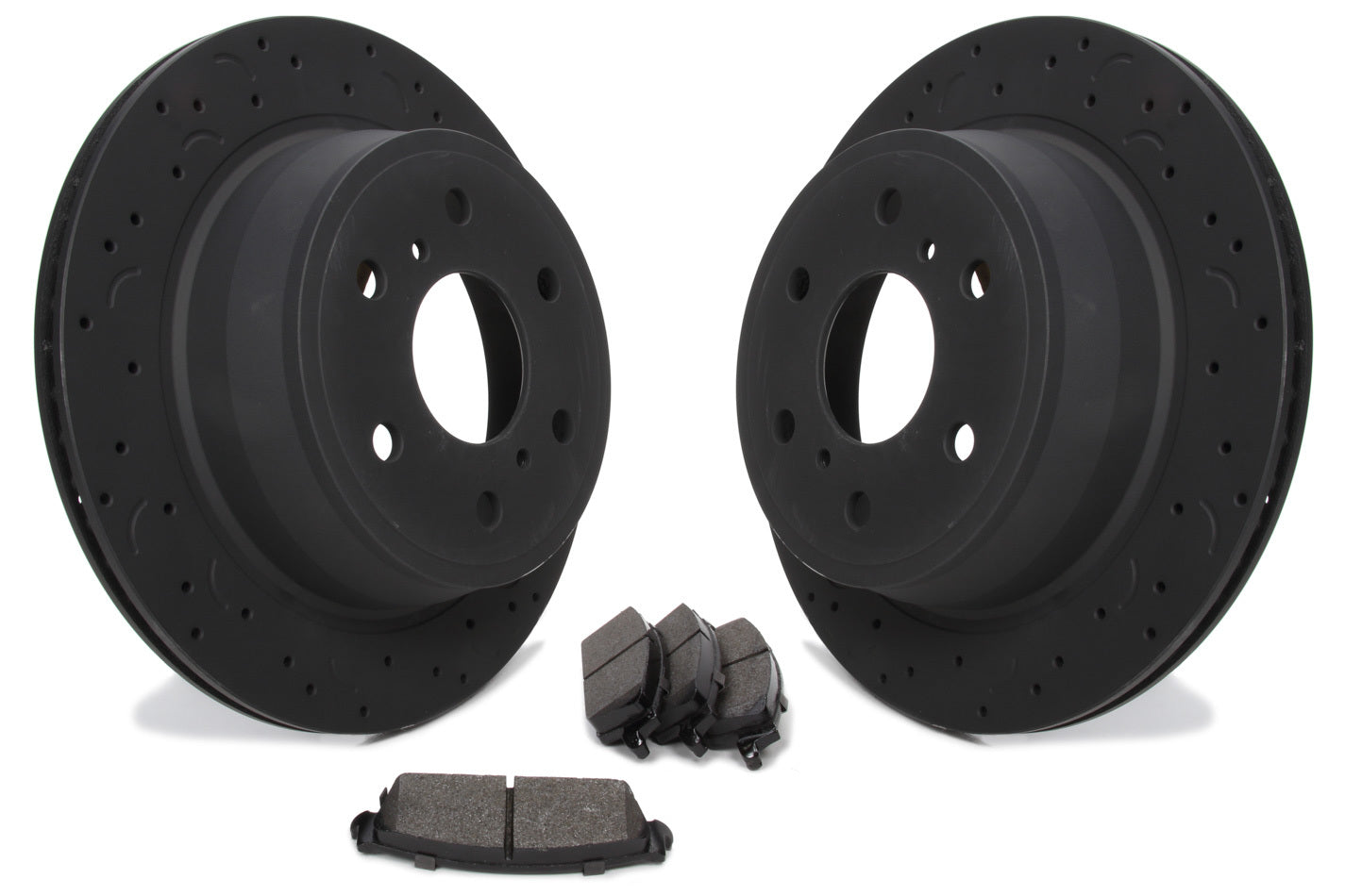 HAWK BRAKE Rotors and Pad Kit Rear - Chevy 1500 08-13 HAWK BRAKE