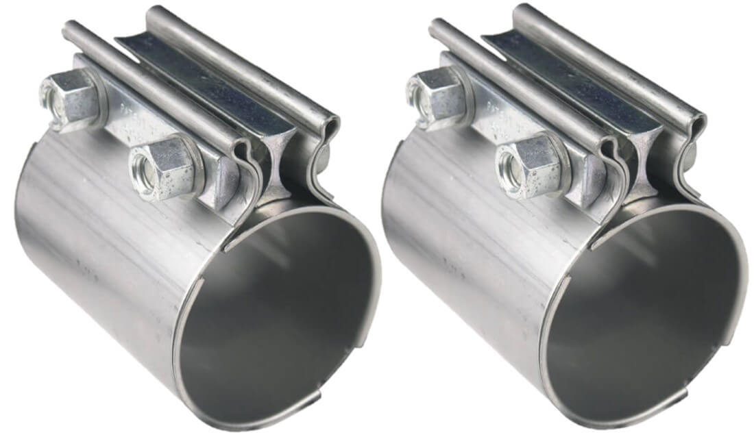 HOOKER Exhaust Coupler Clamps 2-1/2 SS 2pk HOOKER