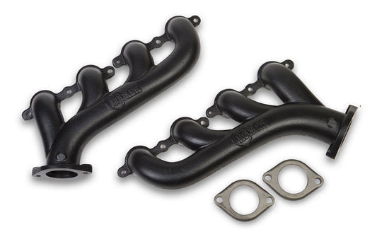 HOOKER GM LS Cast Iron Exhaust Manifolds Black Finish HOOKER