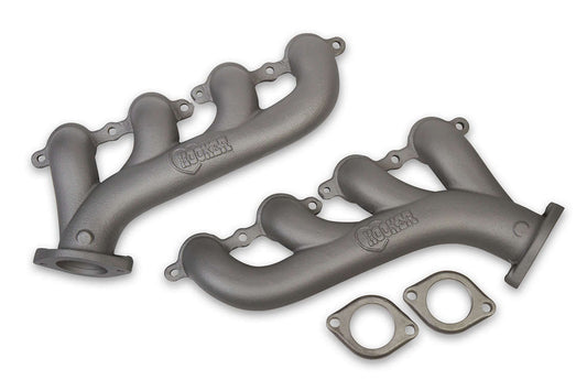 HOOKER GM LS Cast Iron Exhaust Manifolds Gray Finish HOOKER