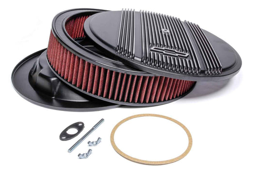 HOLLEY 14 x 3 Air Cleaner Finned Bowtie Black HOLLEY