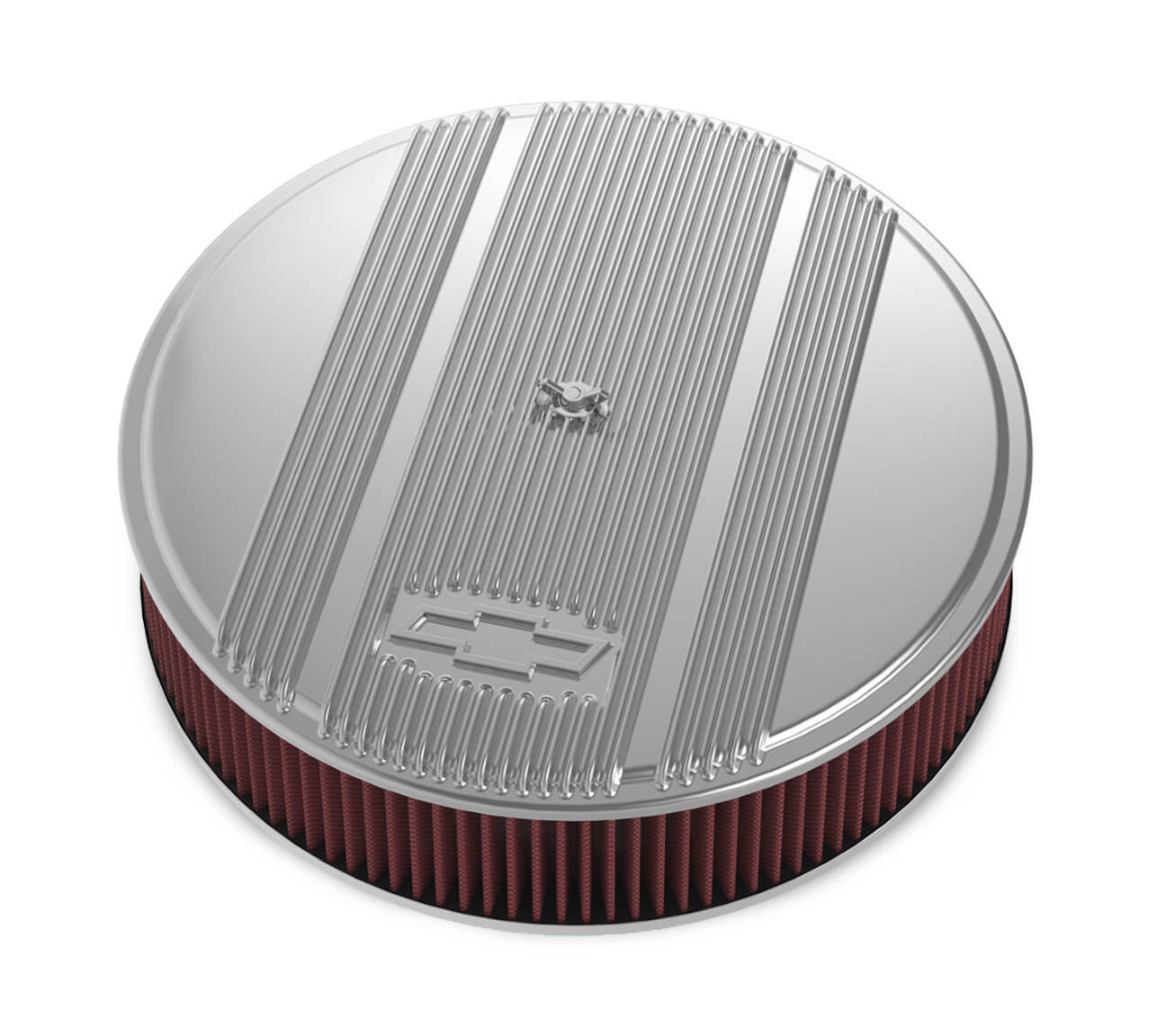 HOLLEY 14 x 3 Air Cleaner Finned Bowtie Polished HOLLEY